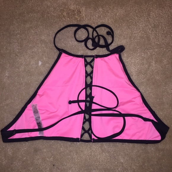PINK VS size Medium, Black bathing suit top! - Picture 2 of 4